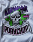 PORKCHOP | AP SKELETON L/S TEE - White