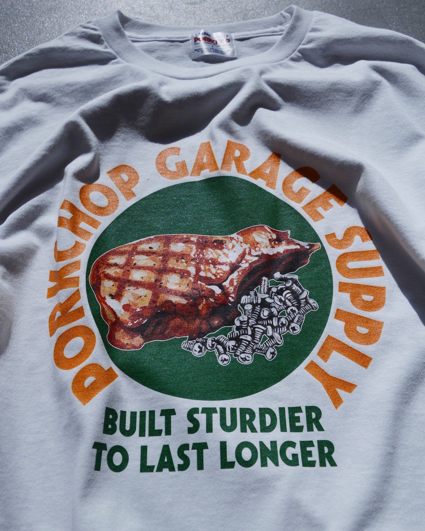 PORKCHOP | PC&SCREW L/S TEE - White