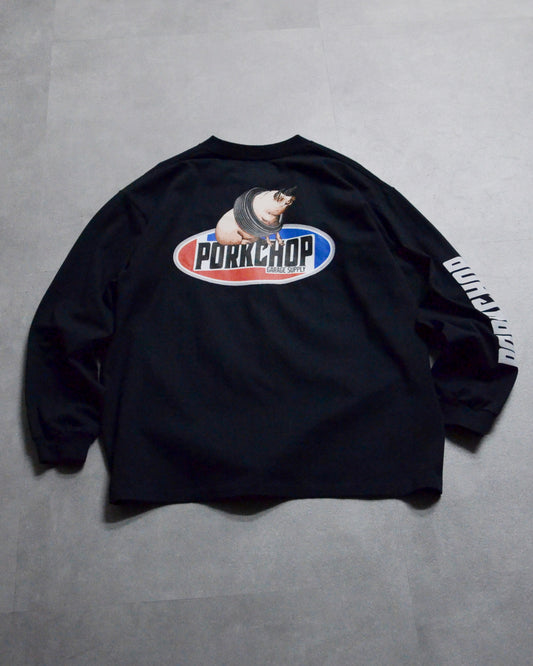 PORKCHOP | P 2nd OVAL L/S TEE - Black