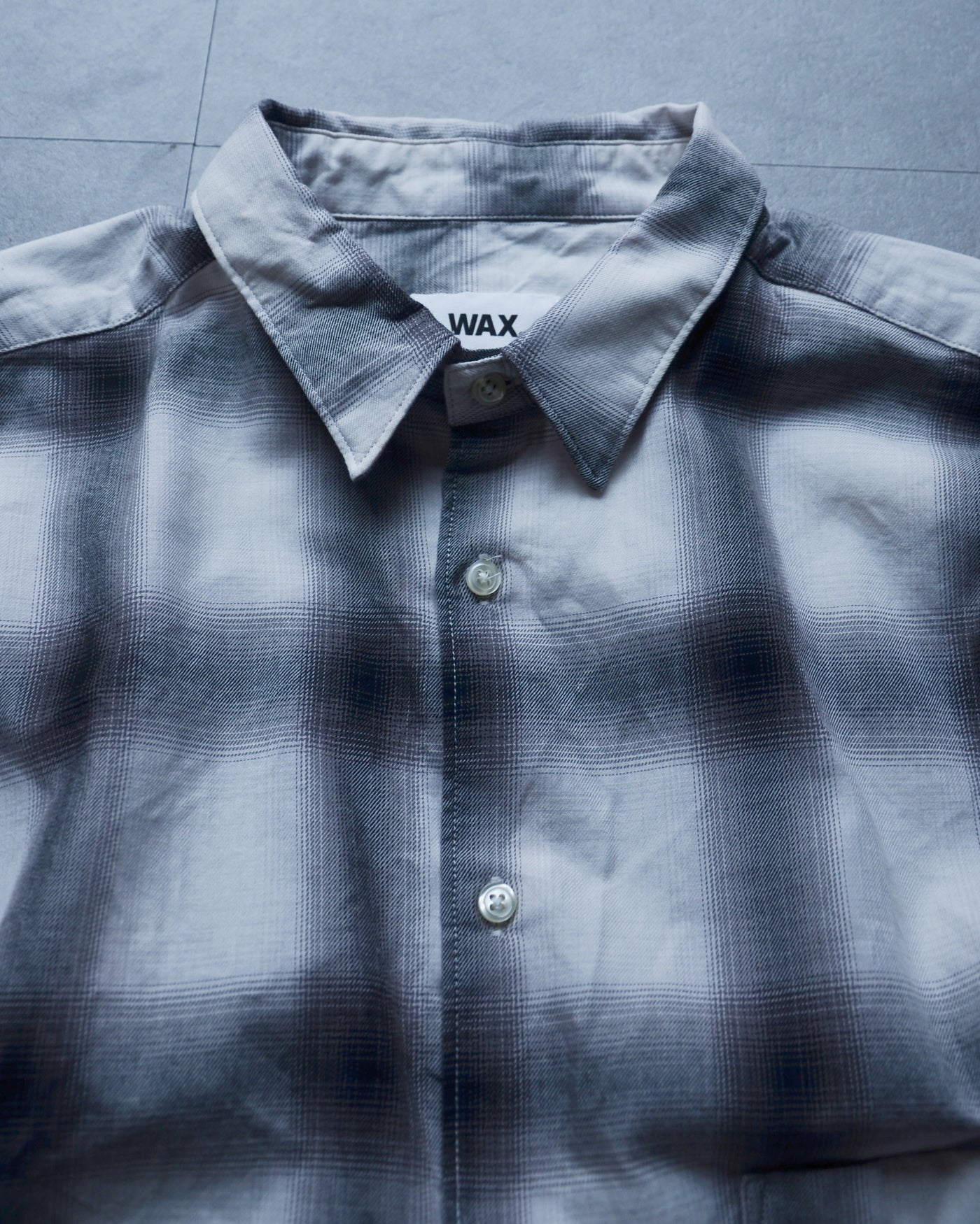 WAX | OMBLE CHECK SHIRTS - Black