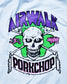 PORKCHOP | AP SKELETON TEE - White