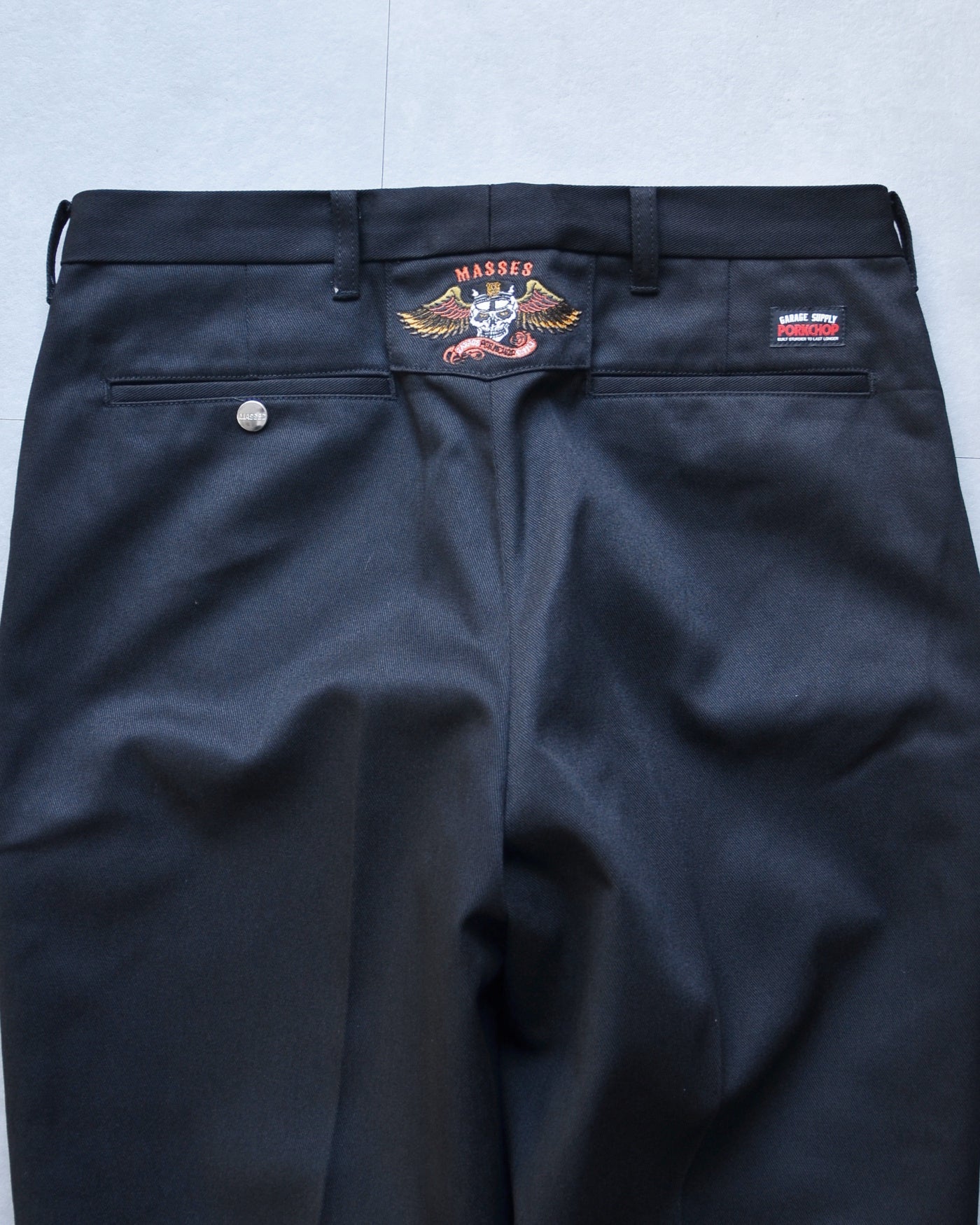 PORKCHOP | HOPSACK PANTS P - Black