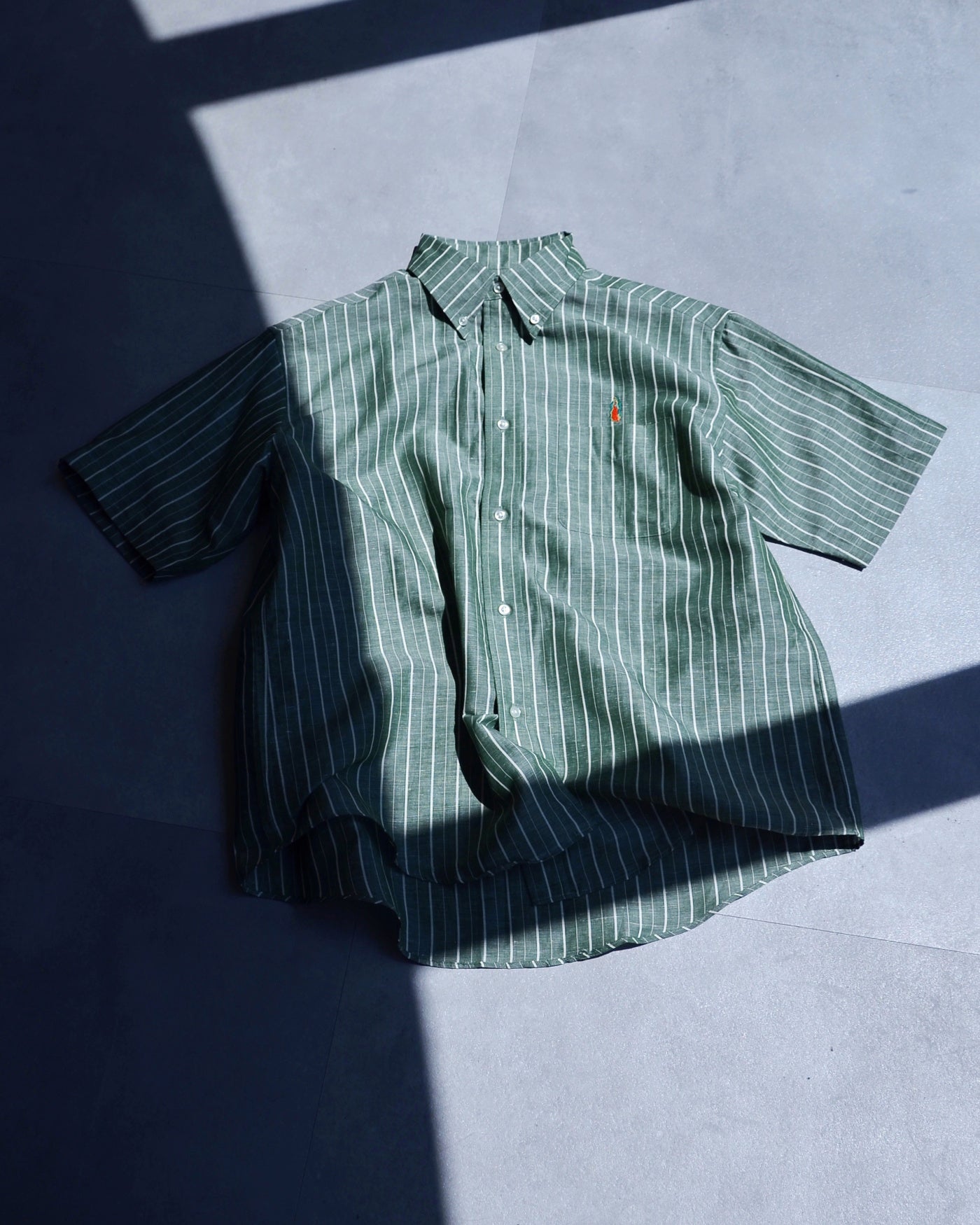 RADIALL | CHARMS - B.D. COLLARED SHIRT S/S - Green