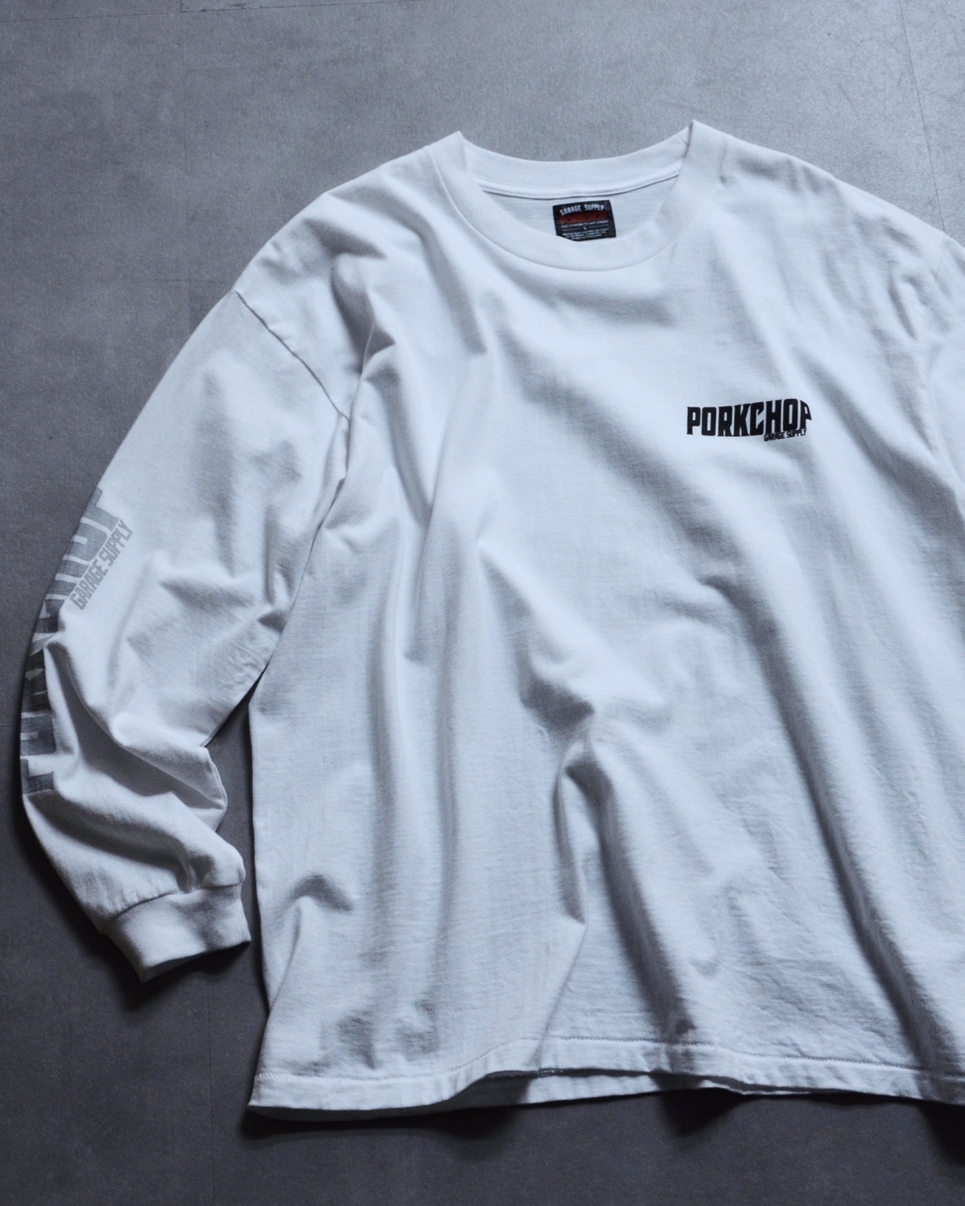 PORKCHOP | P 2nd OVAL L/S TEE - White