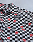 GOOD HELLER | GH CHECKERED FLAG DRIPPING LOGO WAPPEN S/S SHIRT