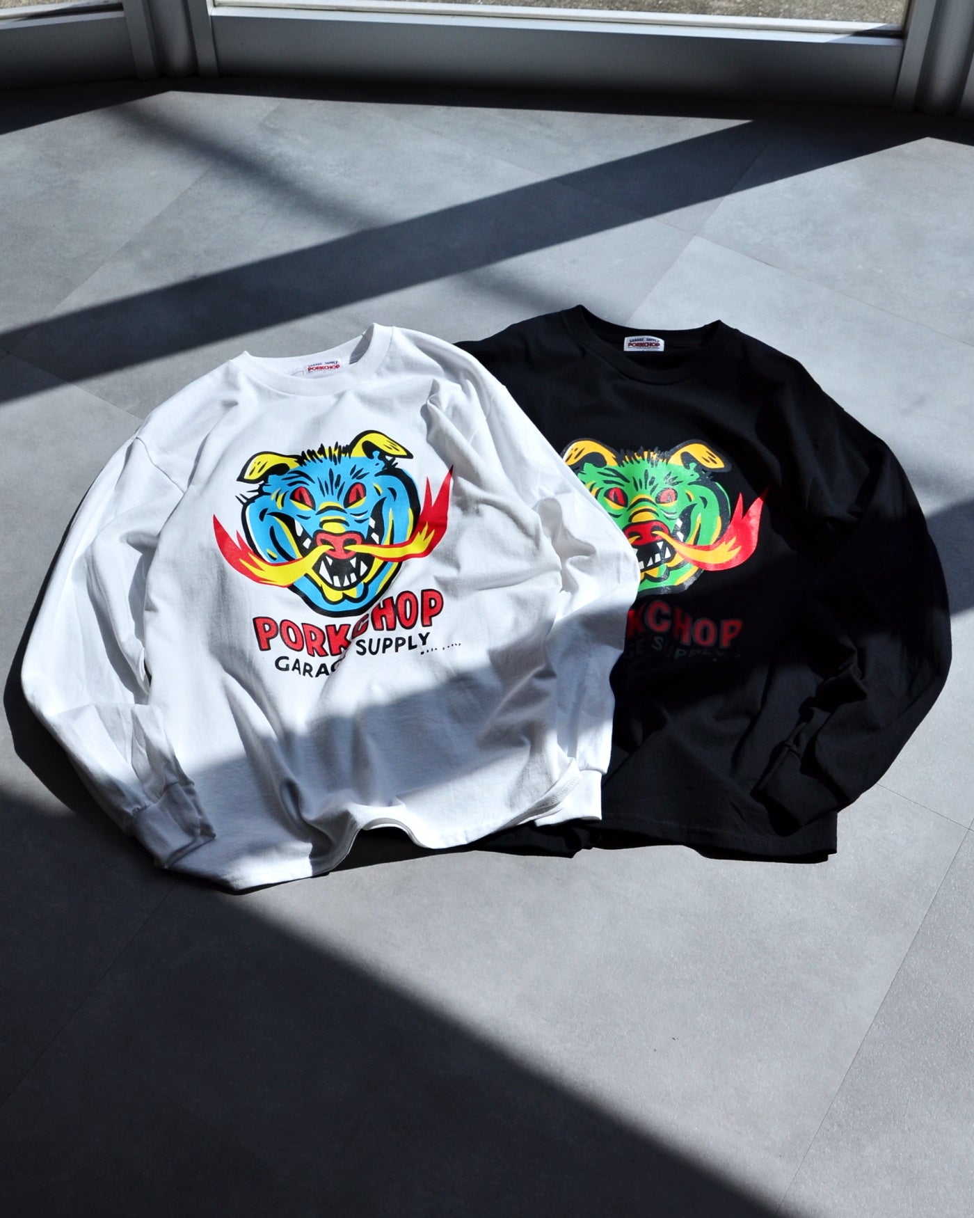 PORKCHOP | MASA SCULP L/S TEE A - Black