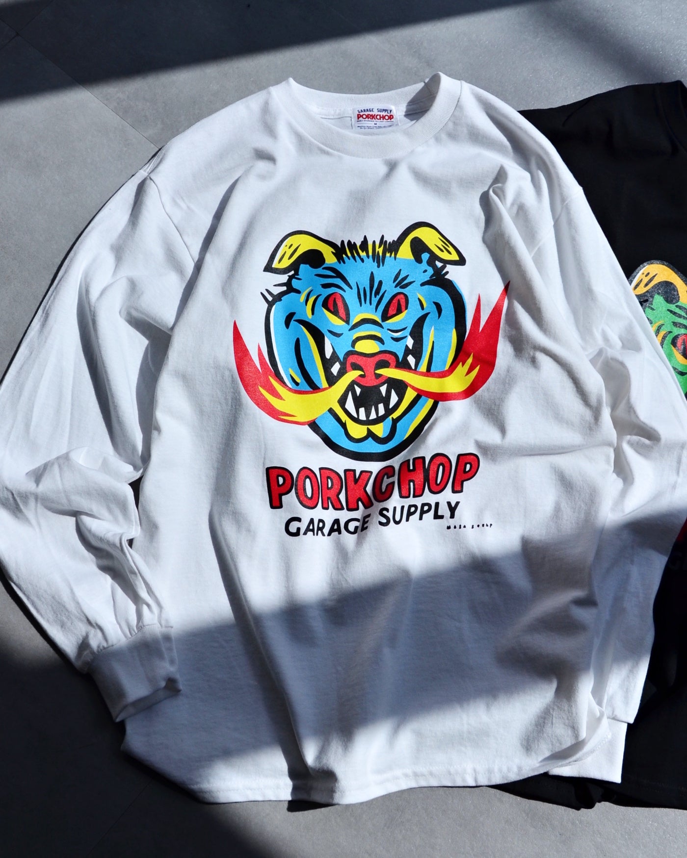 PORKCHOP | MASA SCULP L/S TEE A - White