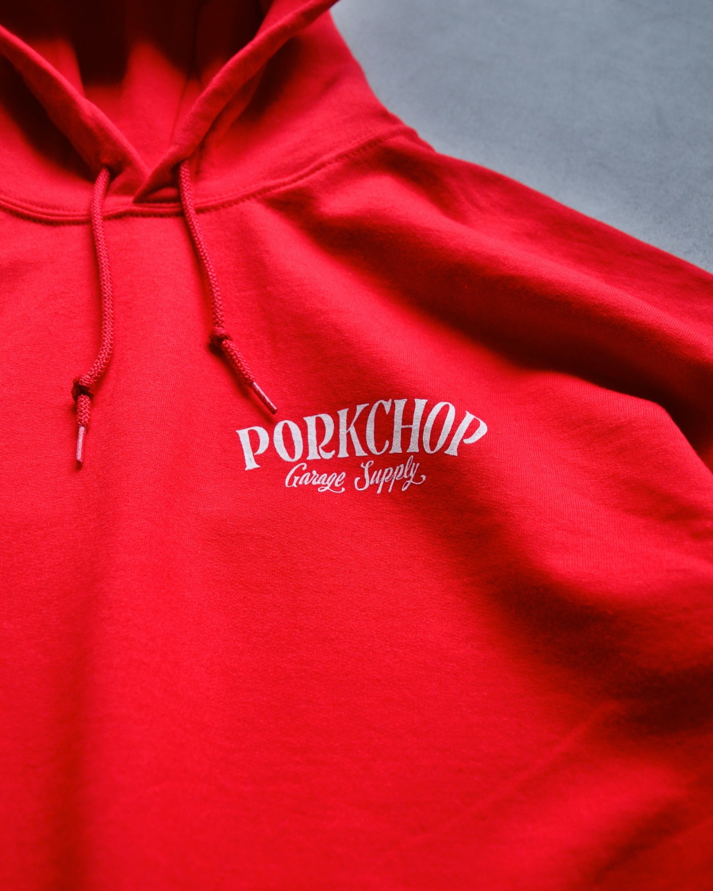 PORKCHOP | PORK BACK HOODIE - Red/White