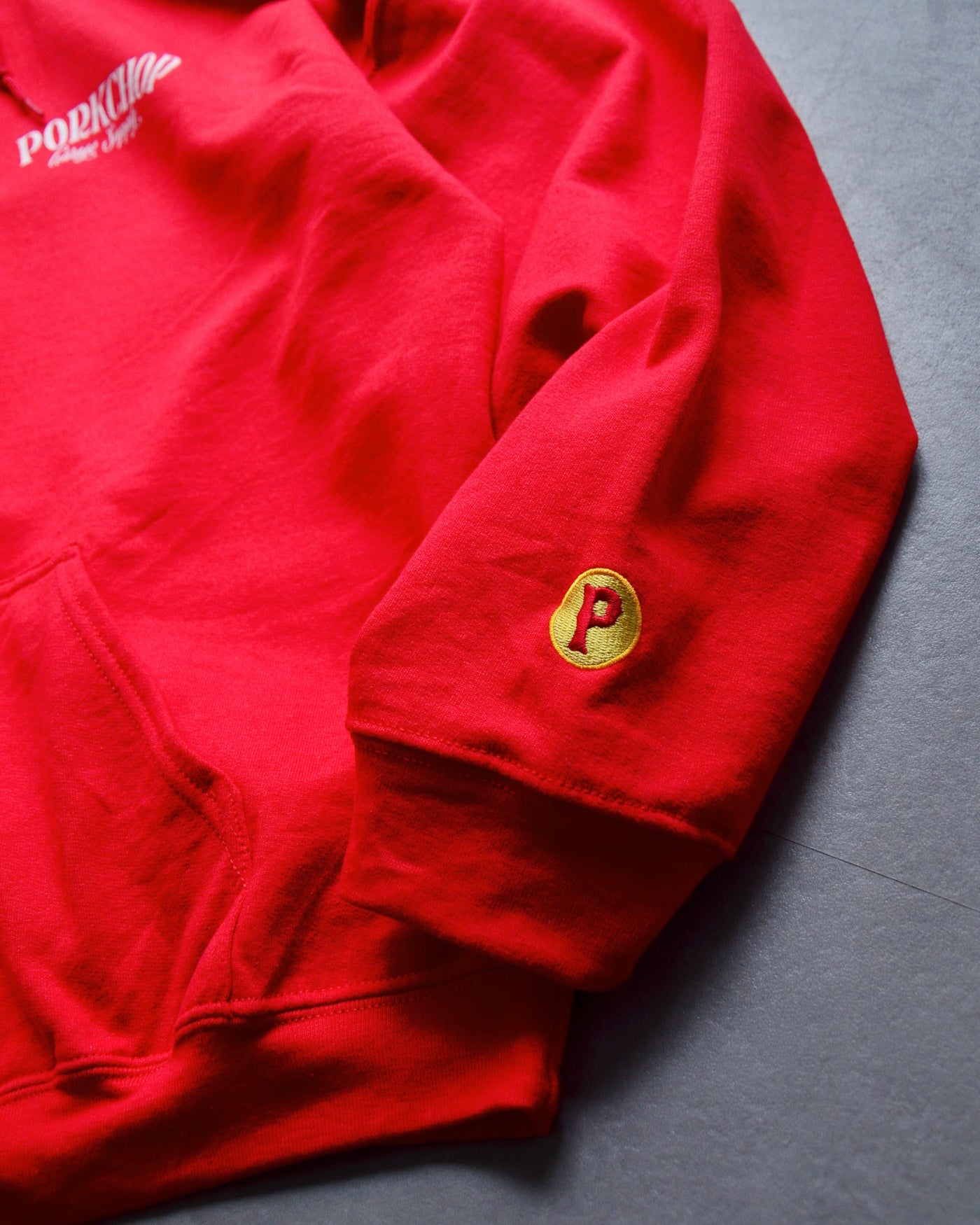 PORKCHOP | PORK BACK HOODIE - Red/White