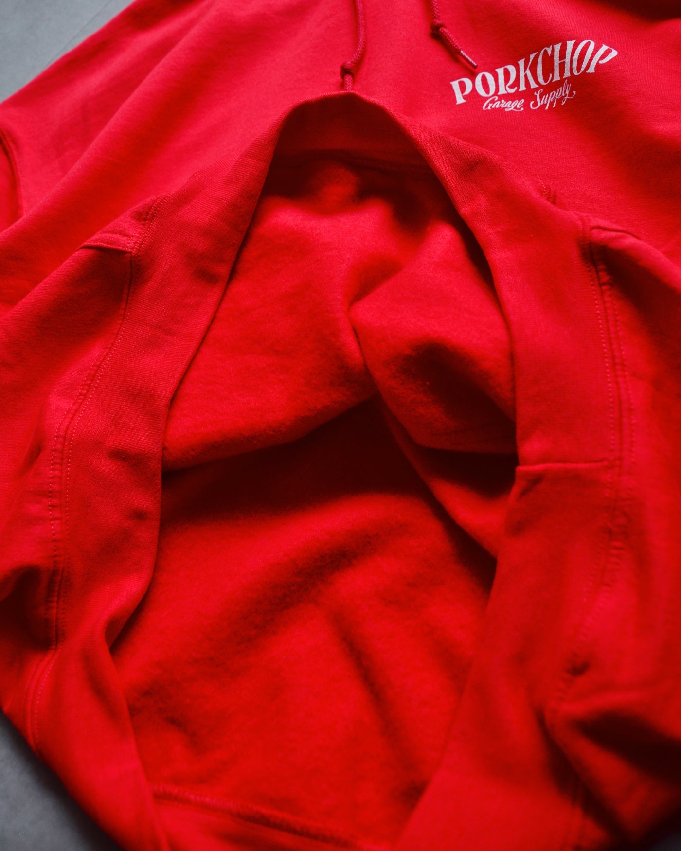 PORKCHOP | PORK BACK HOODIE - Red/White