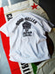 GOOD HELLER | SKULL&SNAKE AMERICAN LOGO T-SHIRT - White