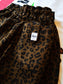 FLUTTER | The Holiday -Comfy fit- Cotton Twill Leopard Easy Short Pants - Brown