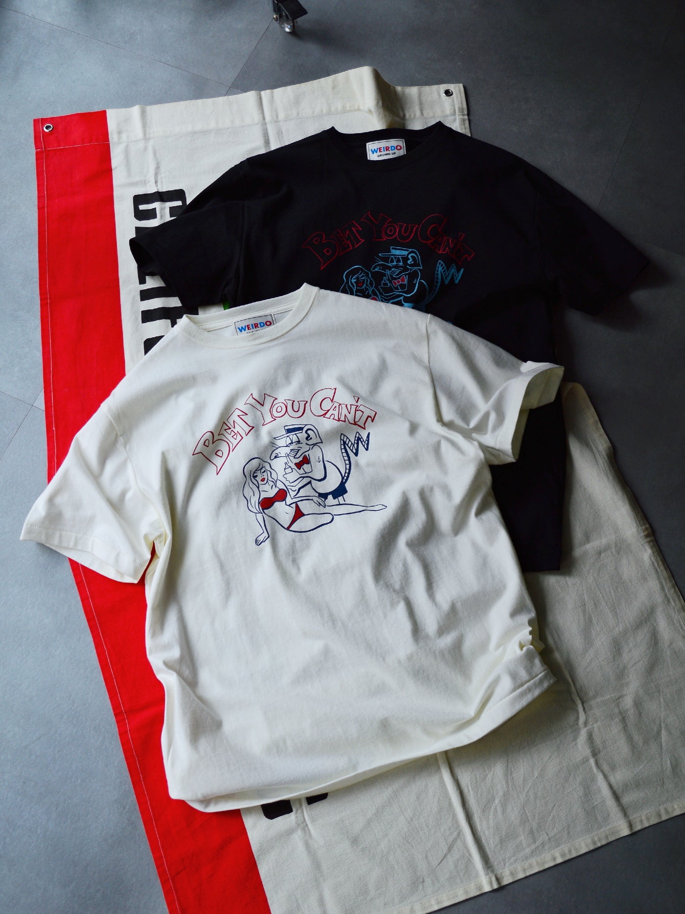 WEIRDO | BEACH FINK - S/S T-SHIRTS / WRD5124 - White