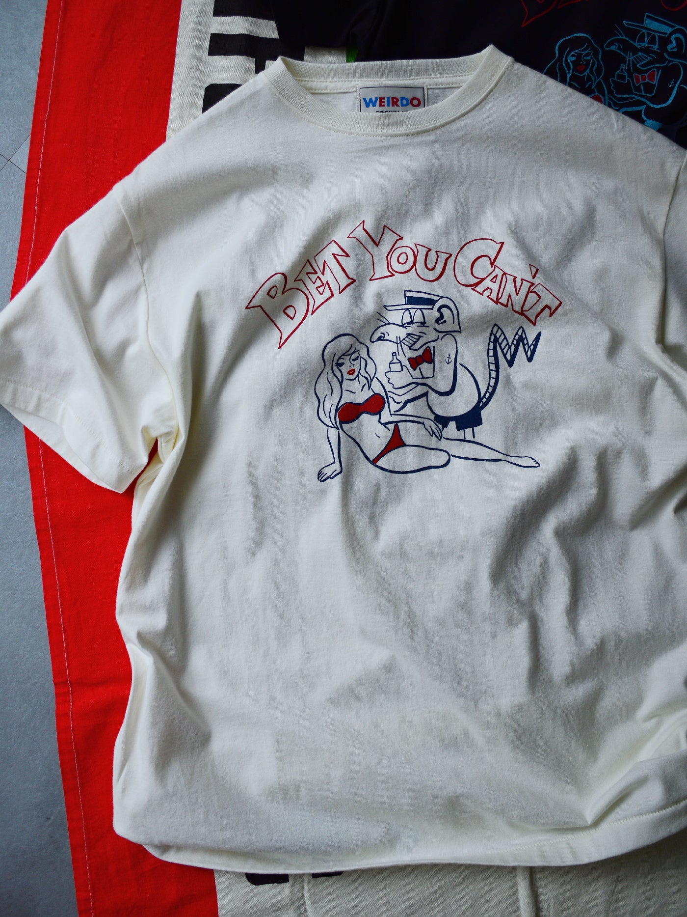 WEIRDO | BEACH FINK - S/S T-SHIRTS / WRD5124 - White