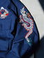 GOOD HELLER | KOR ARMY TYPE SOUVENIR JACKET DRAGON AND US EAGLE EMBROIDERIES - Navy