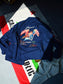 GOOD HELLER | KOR ARMY TYPE SOUVENIR JACKET DRAGON AND US EAGLE EMBROIDERIES - Navy