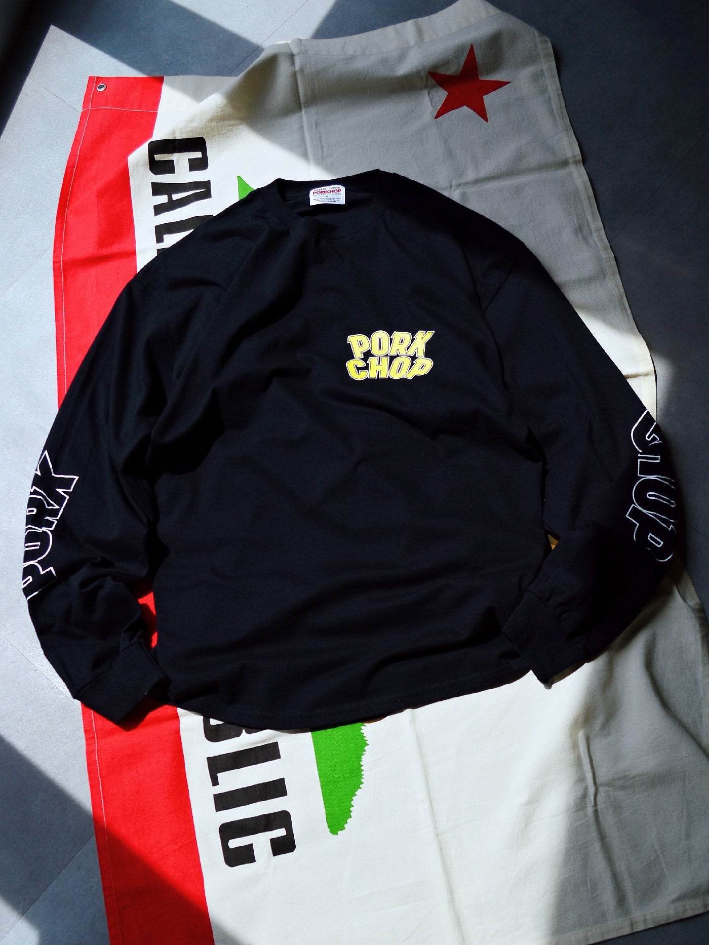 PORKCHOP | WP BIG LOGO L/S TEE - Black