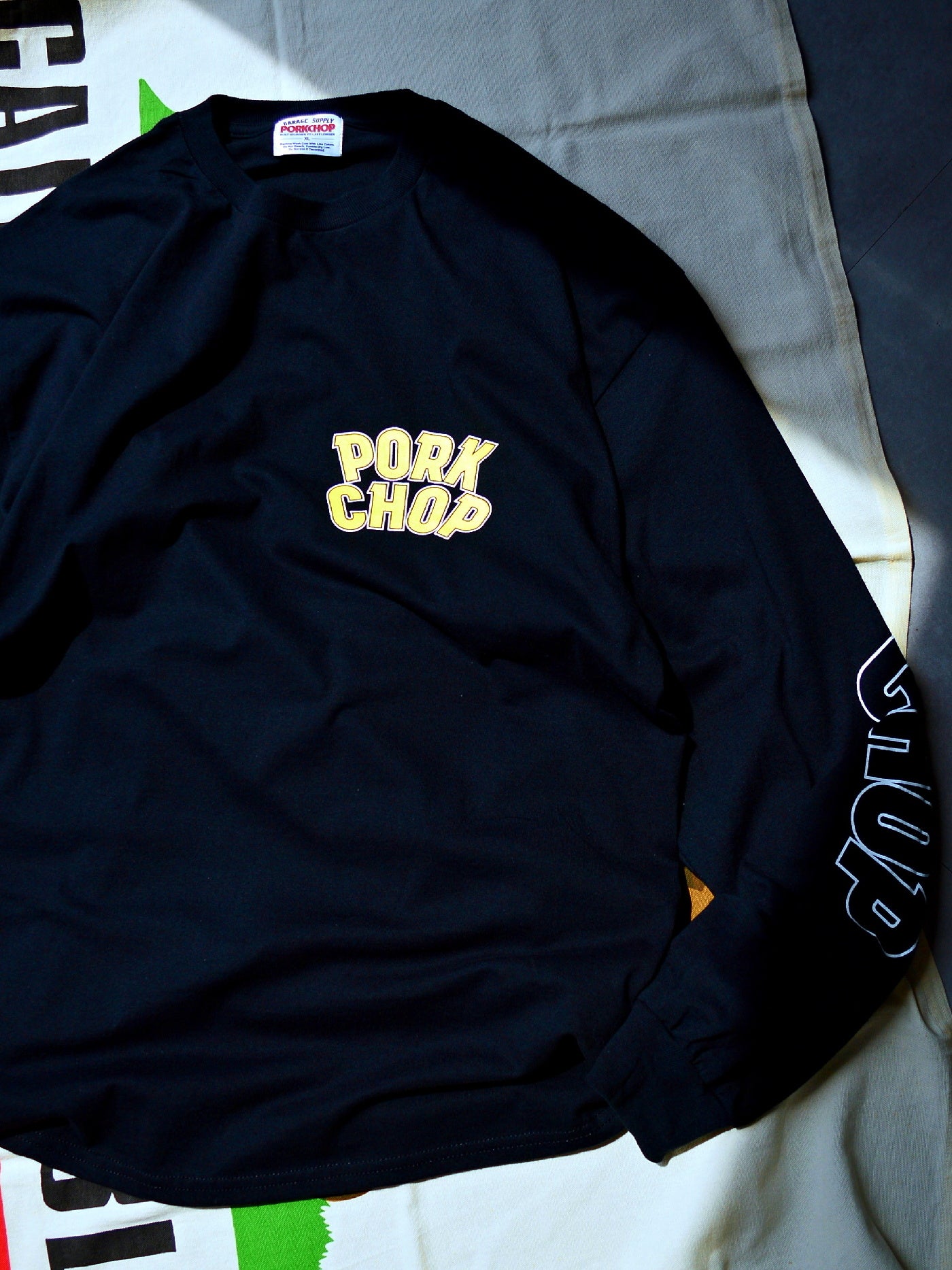 PORKCHOP | WP BIG LOGO L/S TEE - Black