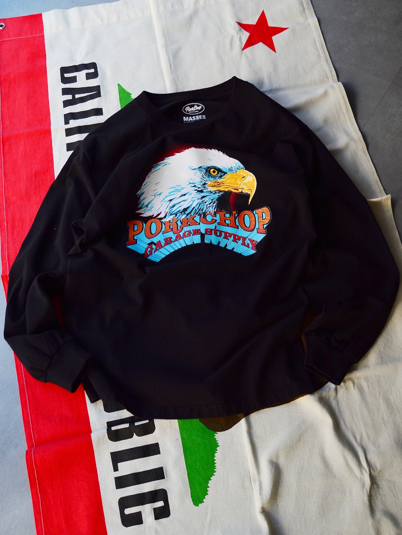 PORKCHOP | EAGLE L/S - Black