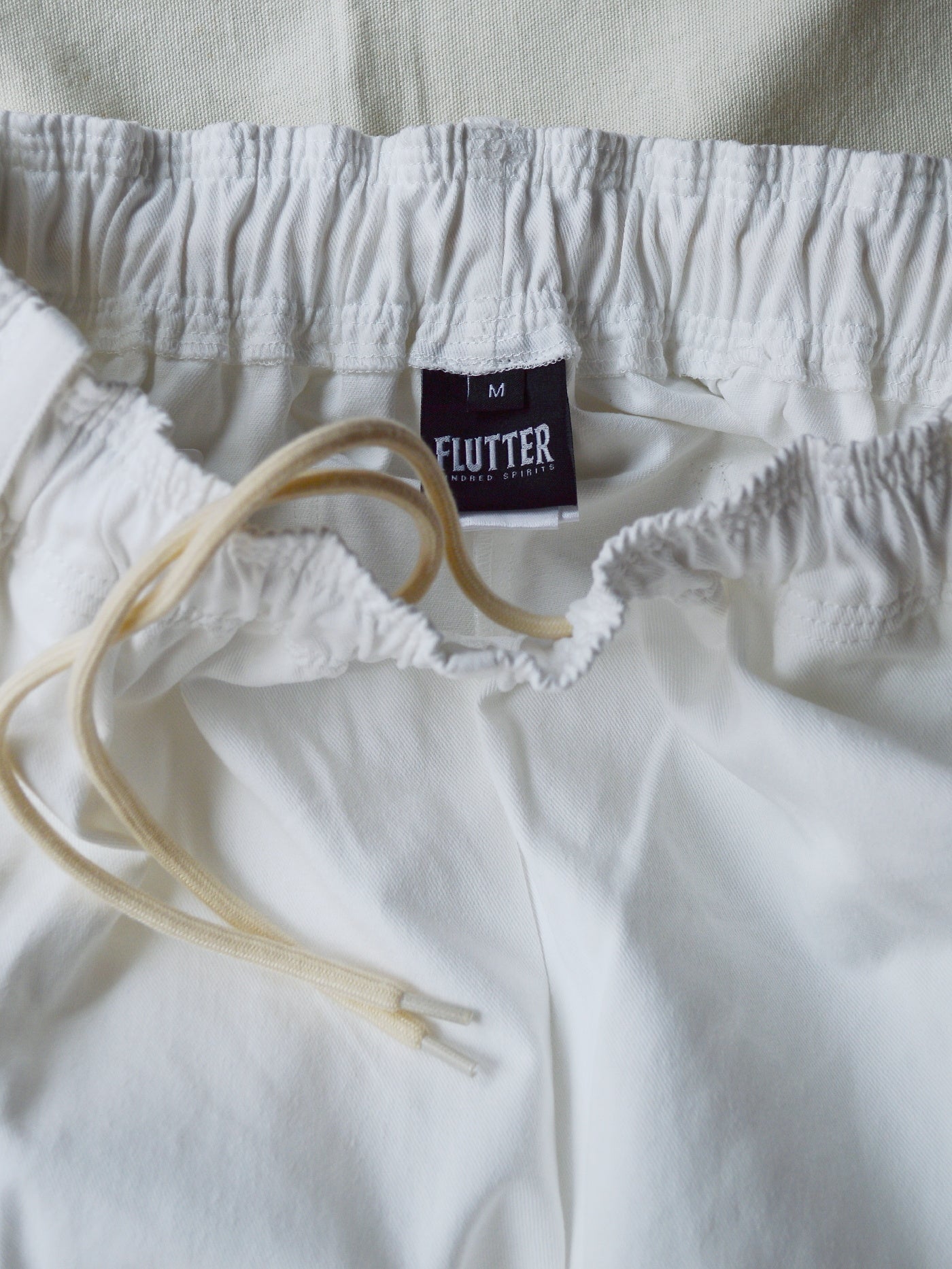 FLUTTER | The Holiday -Comfy fit- Cotton Twill Easy Pants - White