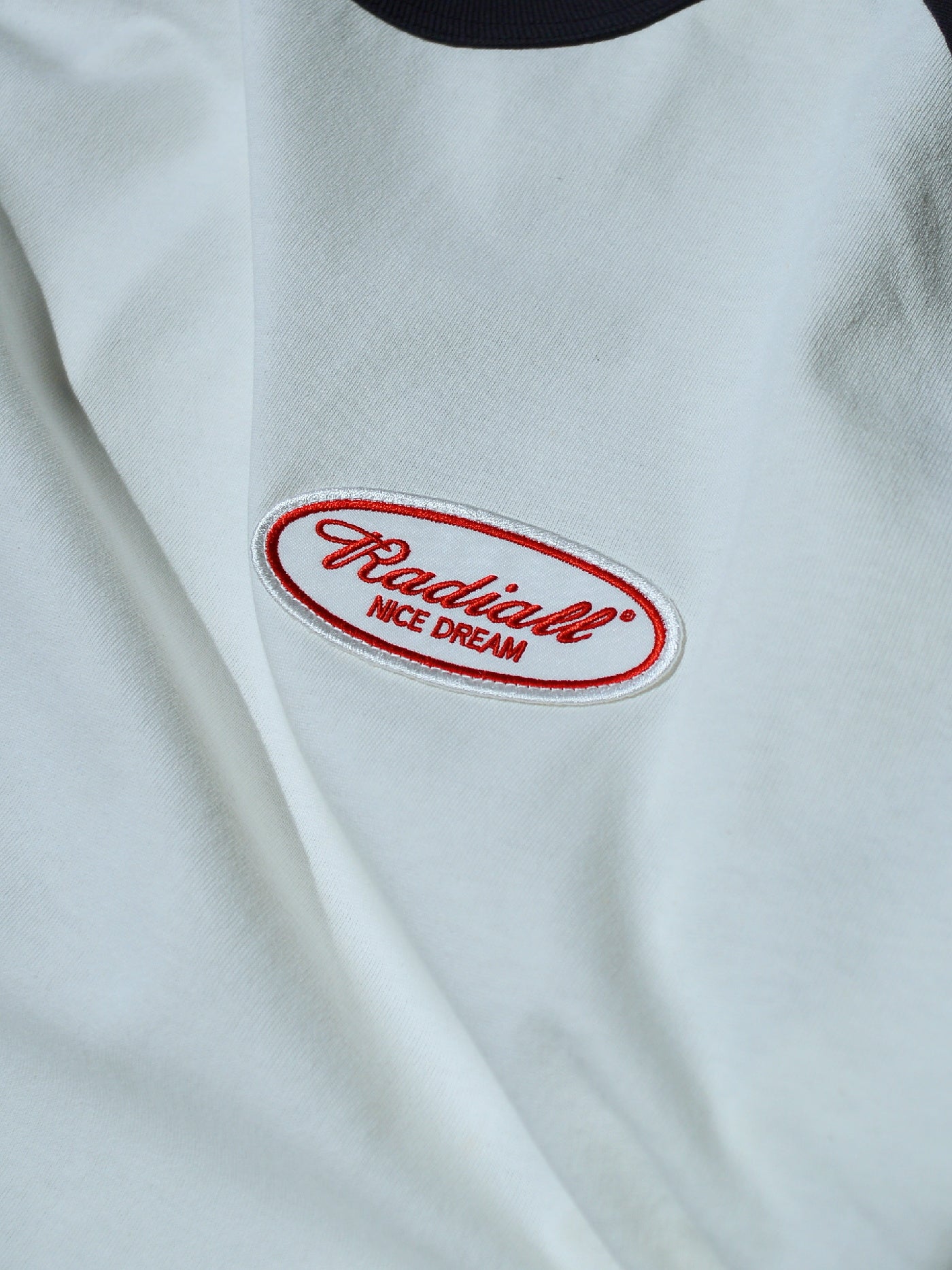 RADIALL | Oval - CREW NECK RAGLAN SHIRT 3Q/S - White