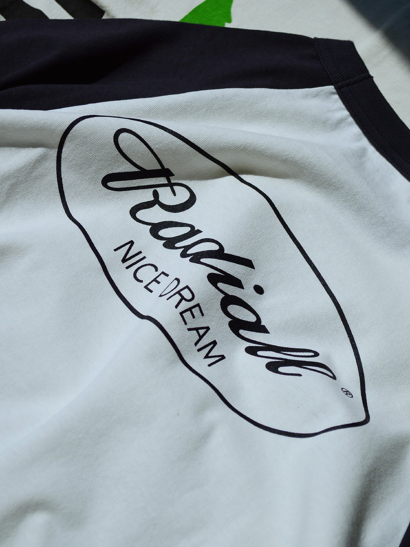 RADIALL | Oval - CREW NECK RAGLAN SHIRT 3Q/S - White