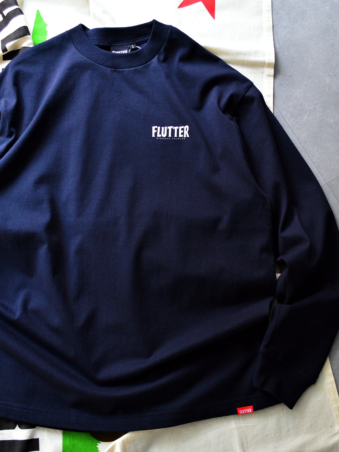 FLUTTER | OG Logo L/S Tee - Navy