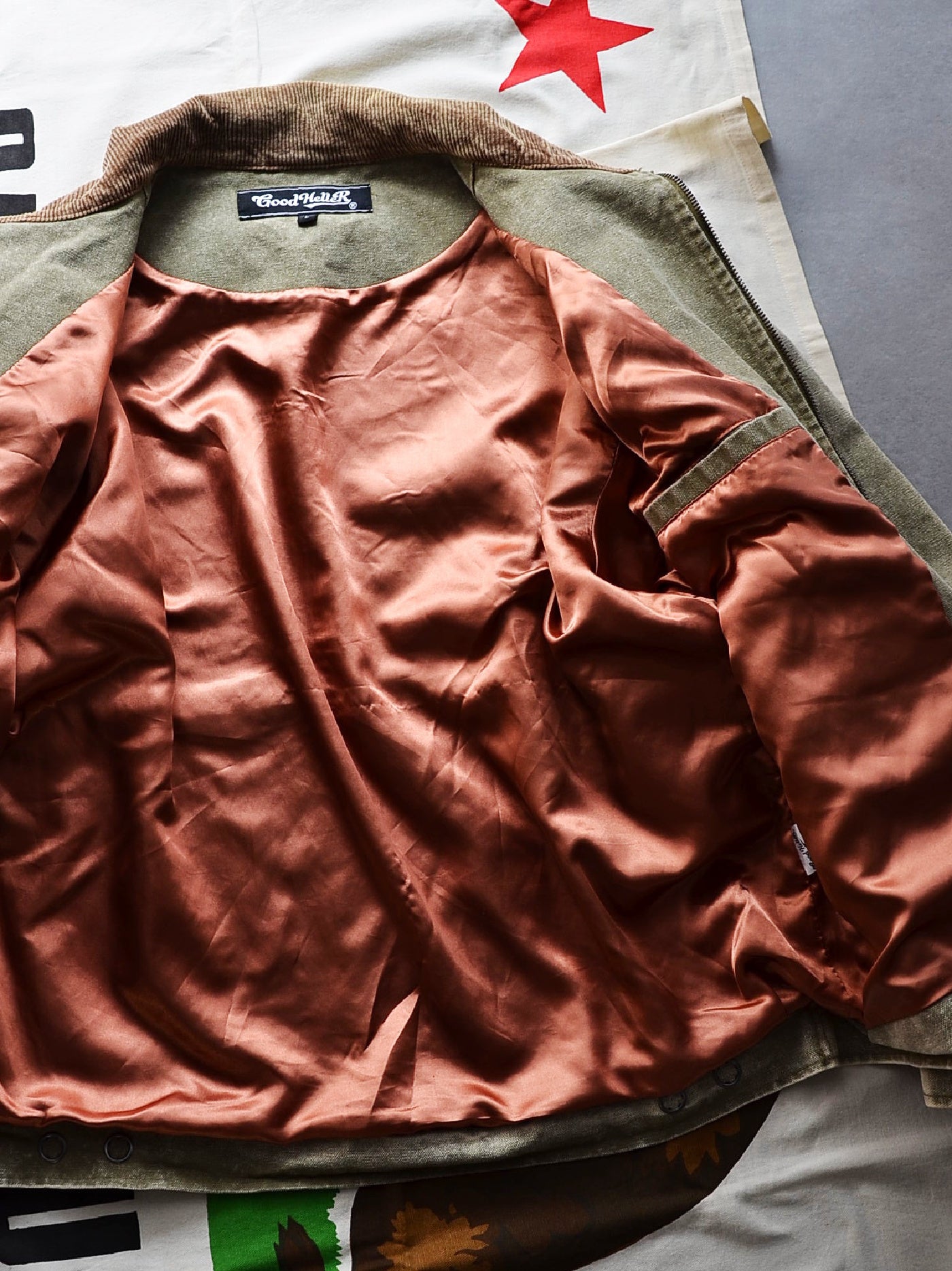 【10.25 (Sat) 12:00 Release】GOOD HELLER | HEAVY CANVAS DETROIT TYPE JACKET - Faded Olive