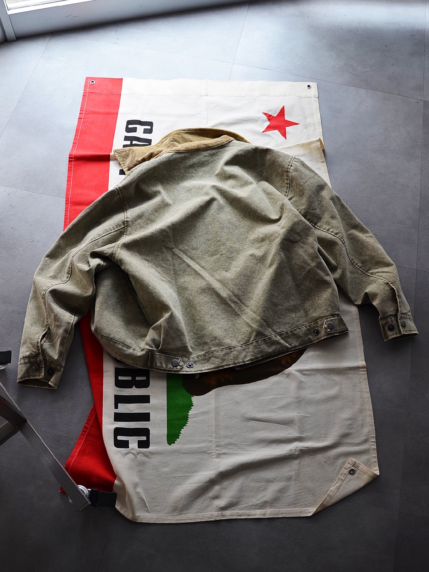 【10.25 (Sat) 12:00 Release】GOOD HELLER | HEAVY CANVAS DETROIT TYPE JACKET - Faded Olive