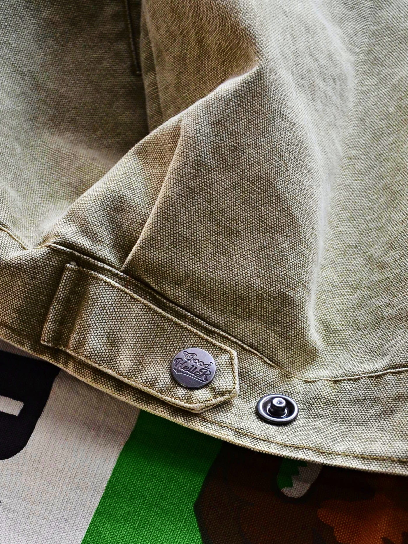 【10.25 (Sat) 12:00 Release】GOOD HELLER | HEAVY CANVAS DETROIT TYPE JACKET - Faded Olive