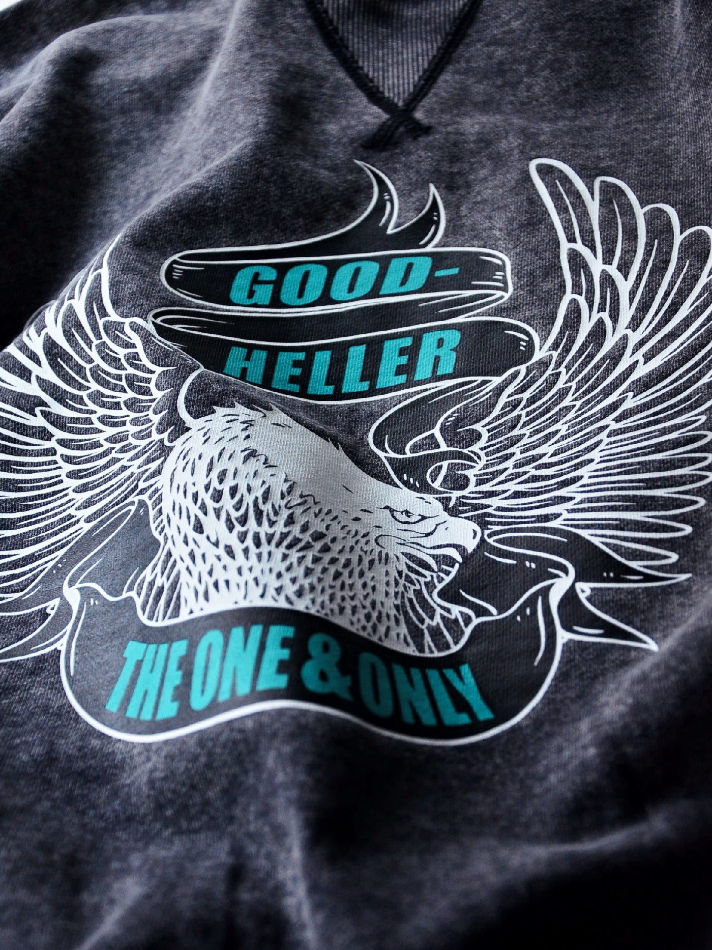 GOOD HELLER | LIMITED EAGLE LOGO USED CREW SWEAT