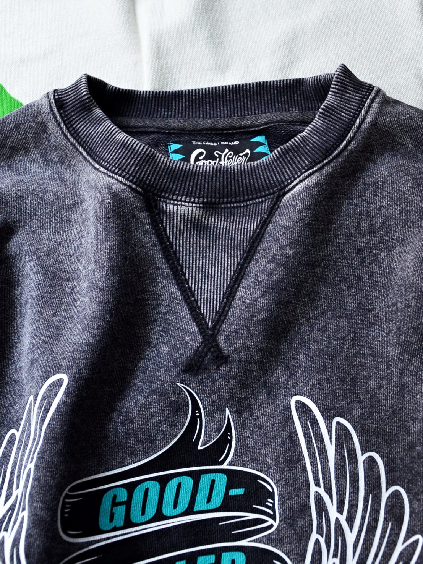 GOOD HELLER | LIMITED EAGLE LOGO USED CREW SWEAT