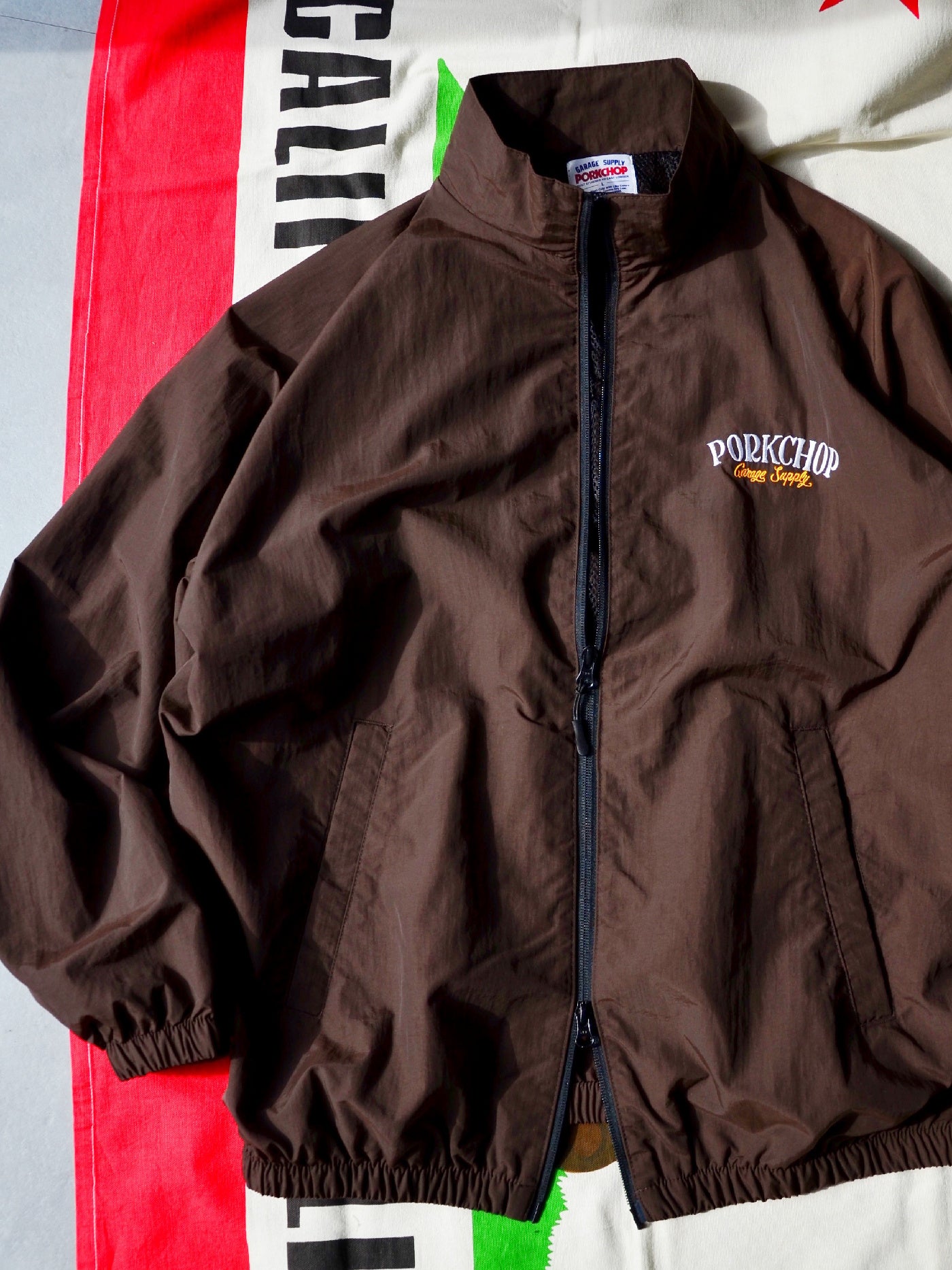 【11.2 (Sun) 12:00 Release】PORKCHOP | PORK BACK NYLON JKT - Dark Brown