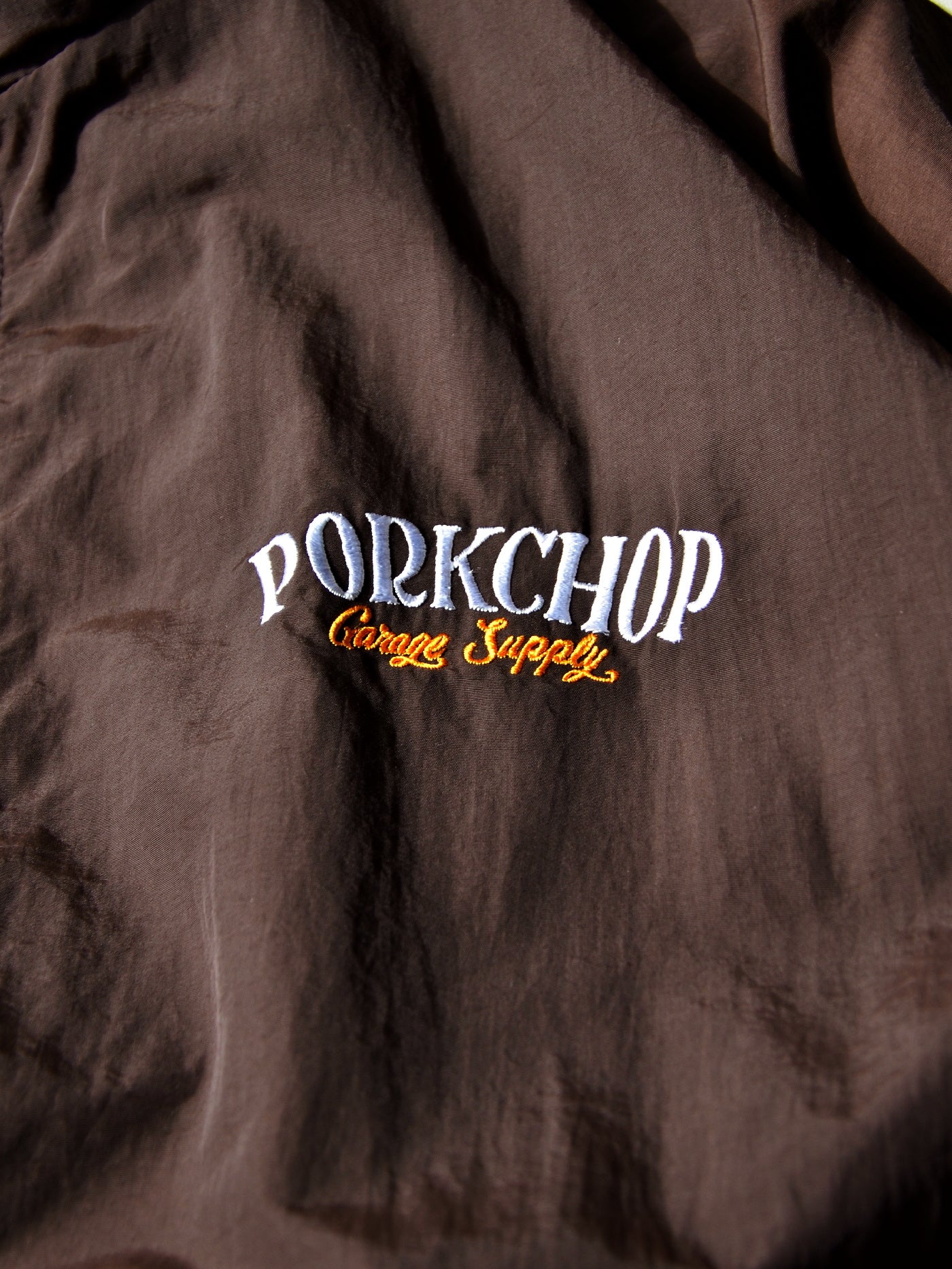 【11.2 (Sun) 12:00 Release】PORKCHOP | PORK BACK NYLON JKT - Dark Brown