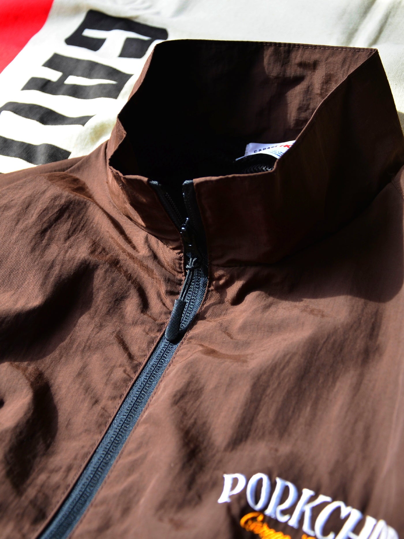 【11.2 (Sun) 12:00 Release】PORKCHOP | PORK BACK NYLON JKT - Dark Brown