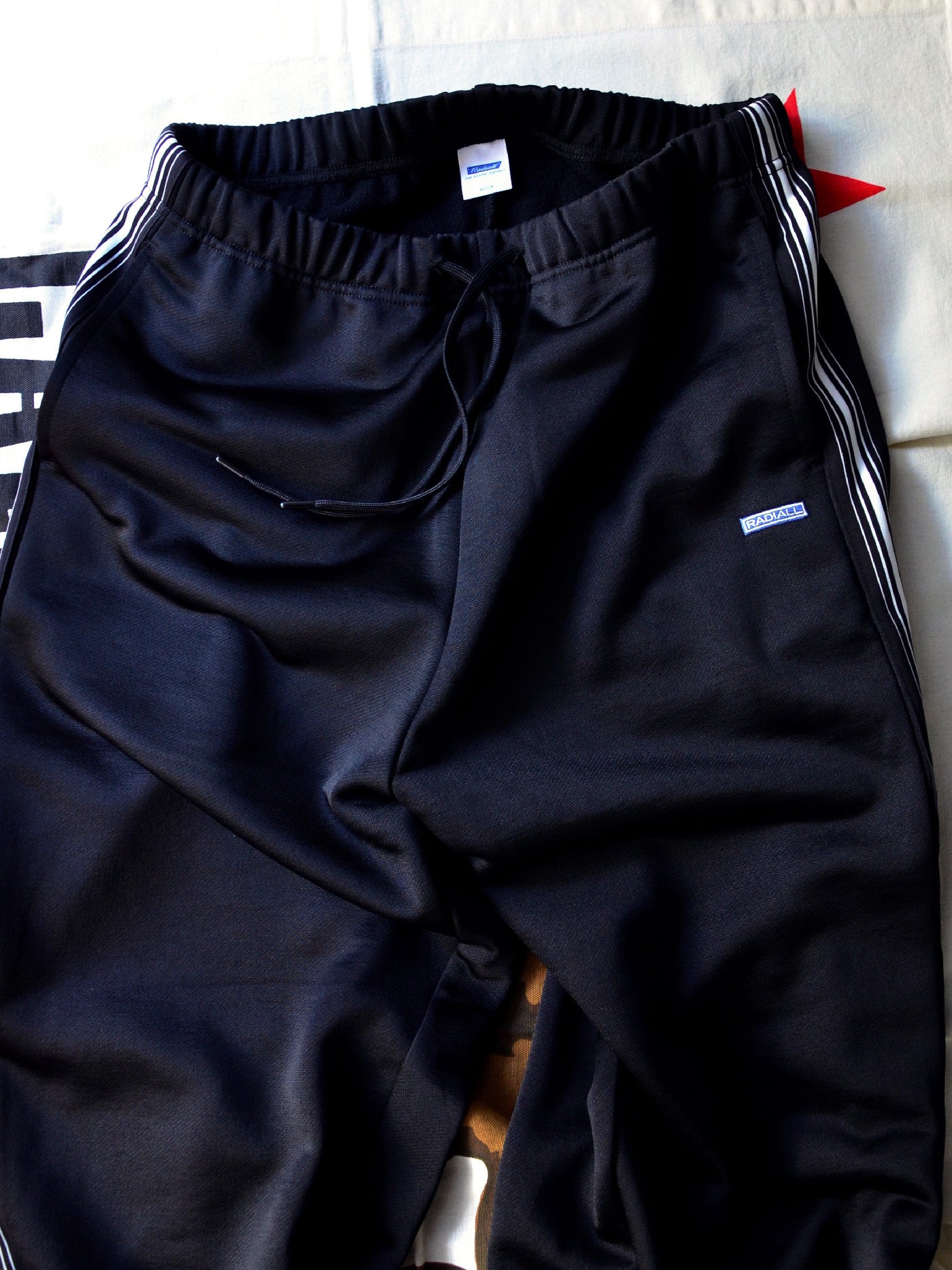 【11.1 (Sat) 12:00 Release】RADIALL | Root Down - WIDE FIT TRACK PANTS - Black