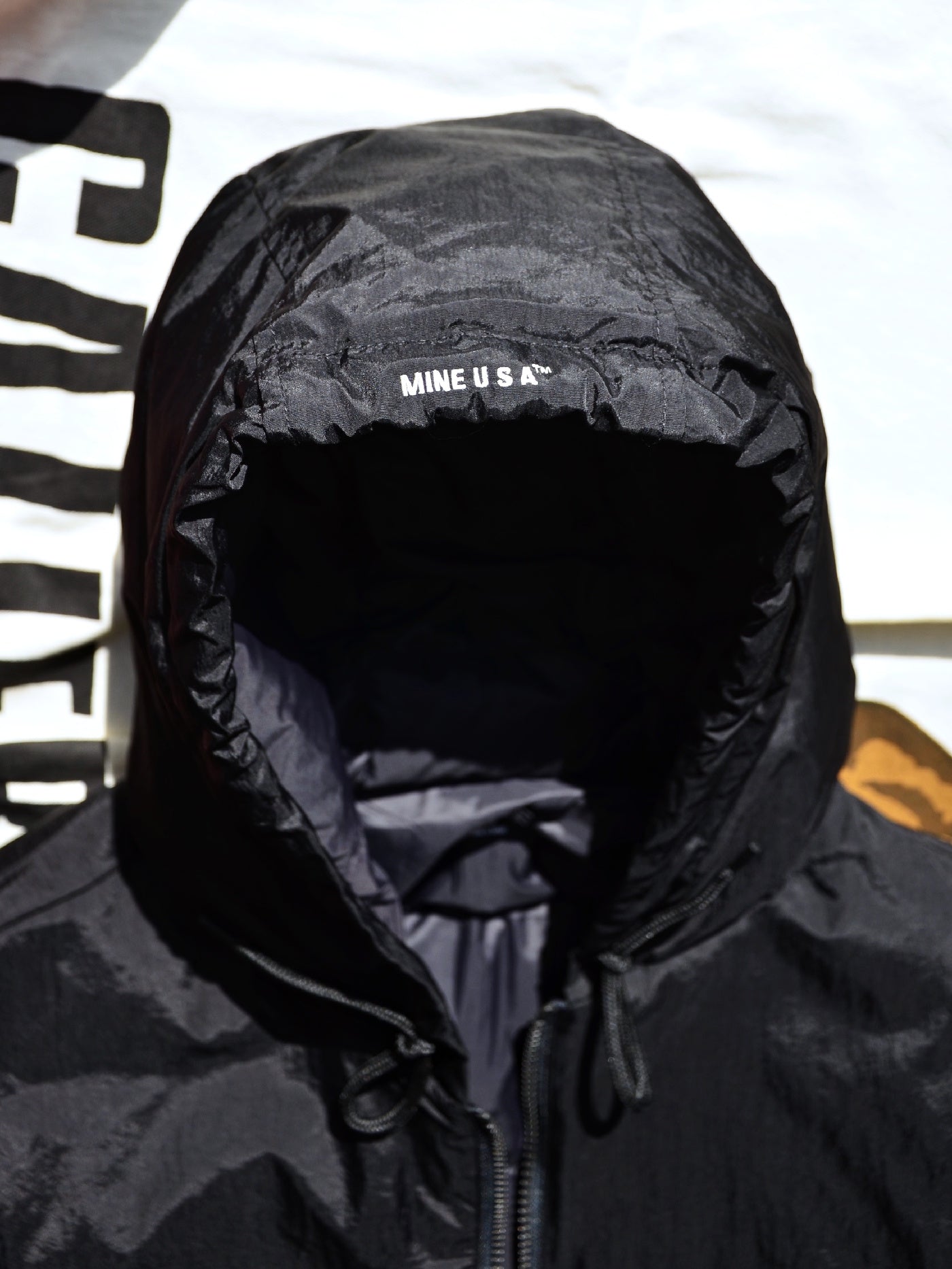 【11.15 (Sat) 12:00 Release】MINE USA | Down Double Zip Hoodie MINE×TAION - Black