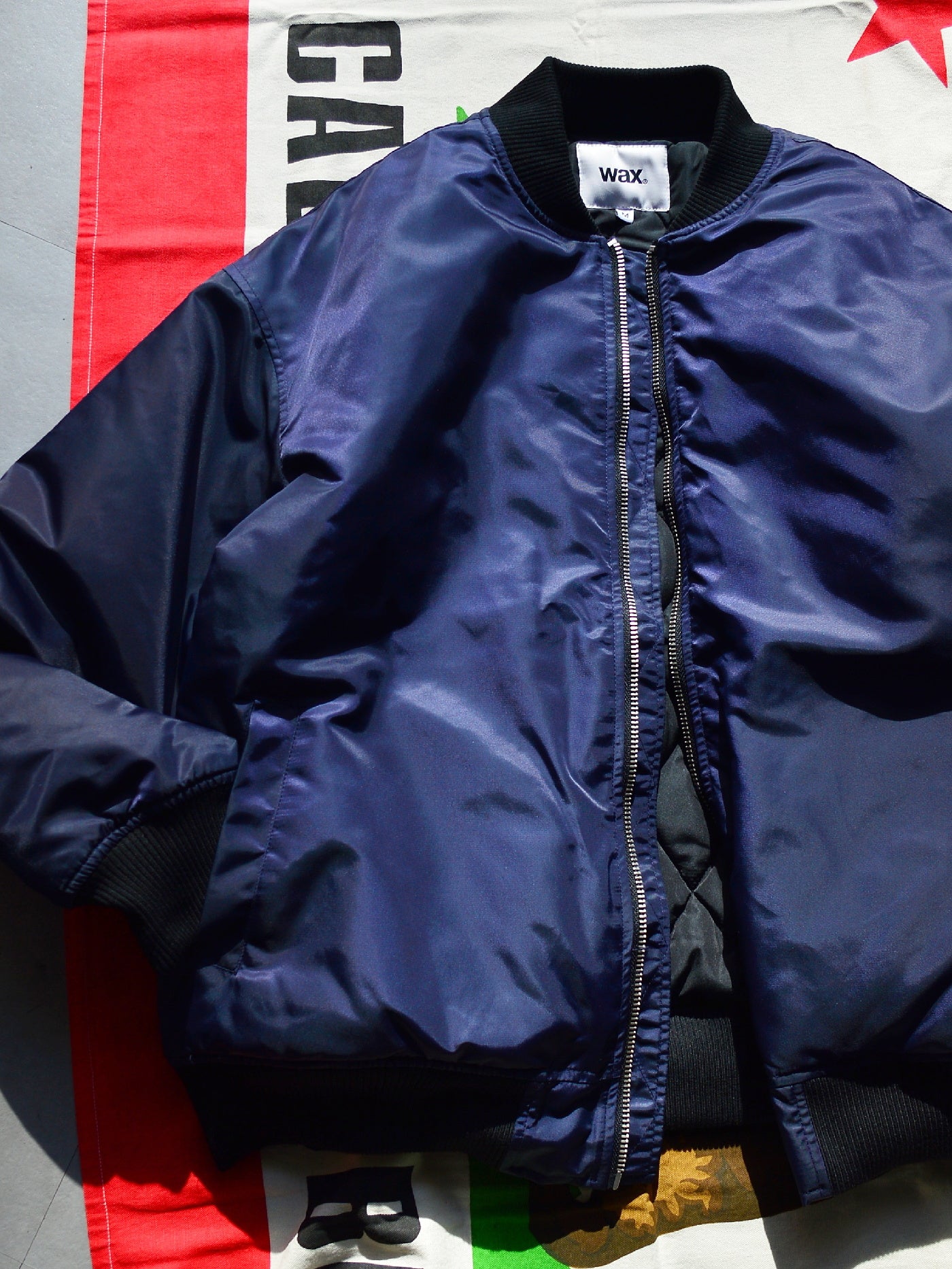 【11.2 (Sun) 12:00 Release】WAX | Bomber Jacket - Navy
