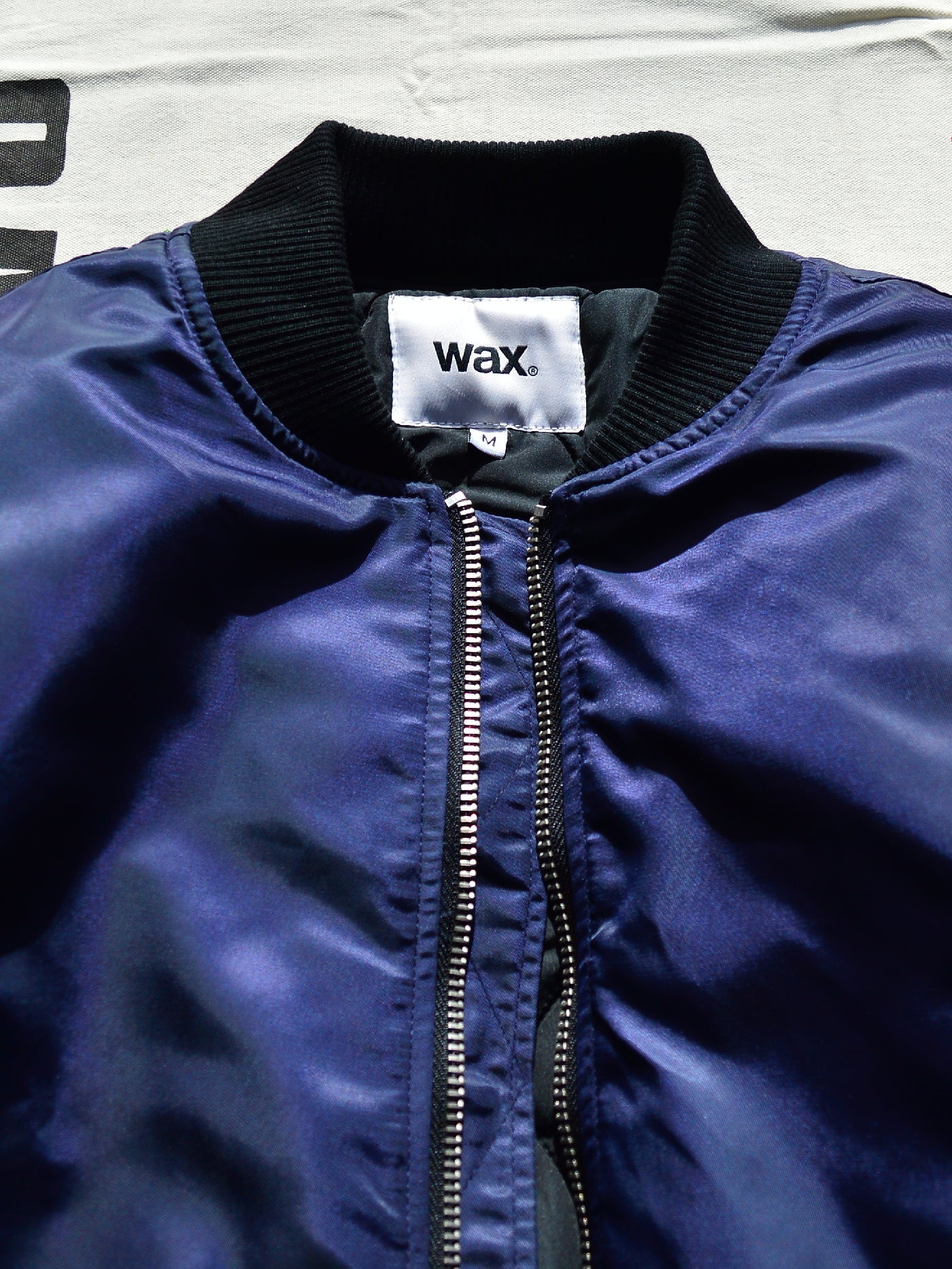 【11.2 (Sun) 12:00 Release】WAX | Bomber Jacket - Navy