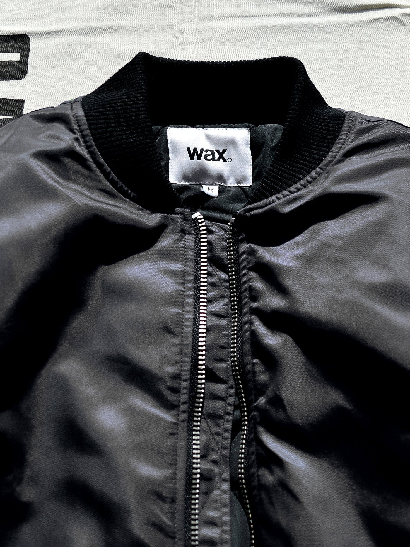 【11.2 (Sun) 12:00 Release】WAX | Bomber Jacket - Black