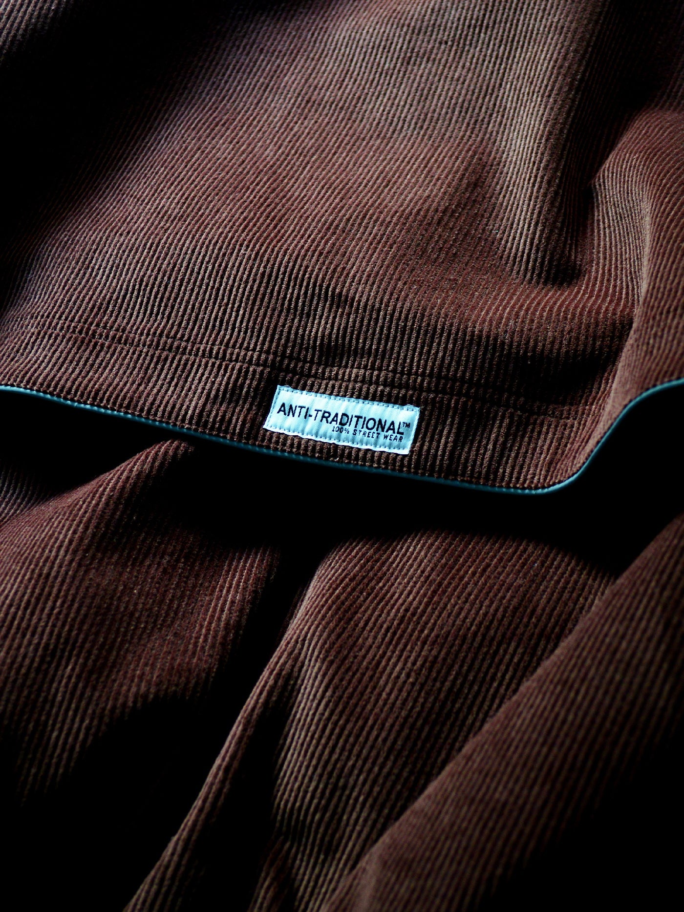 FLUTTER | Corduroy Padded Bomber Jacket - Brown