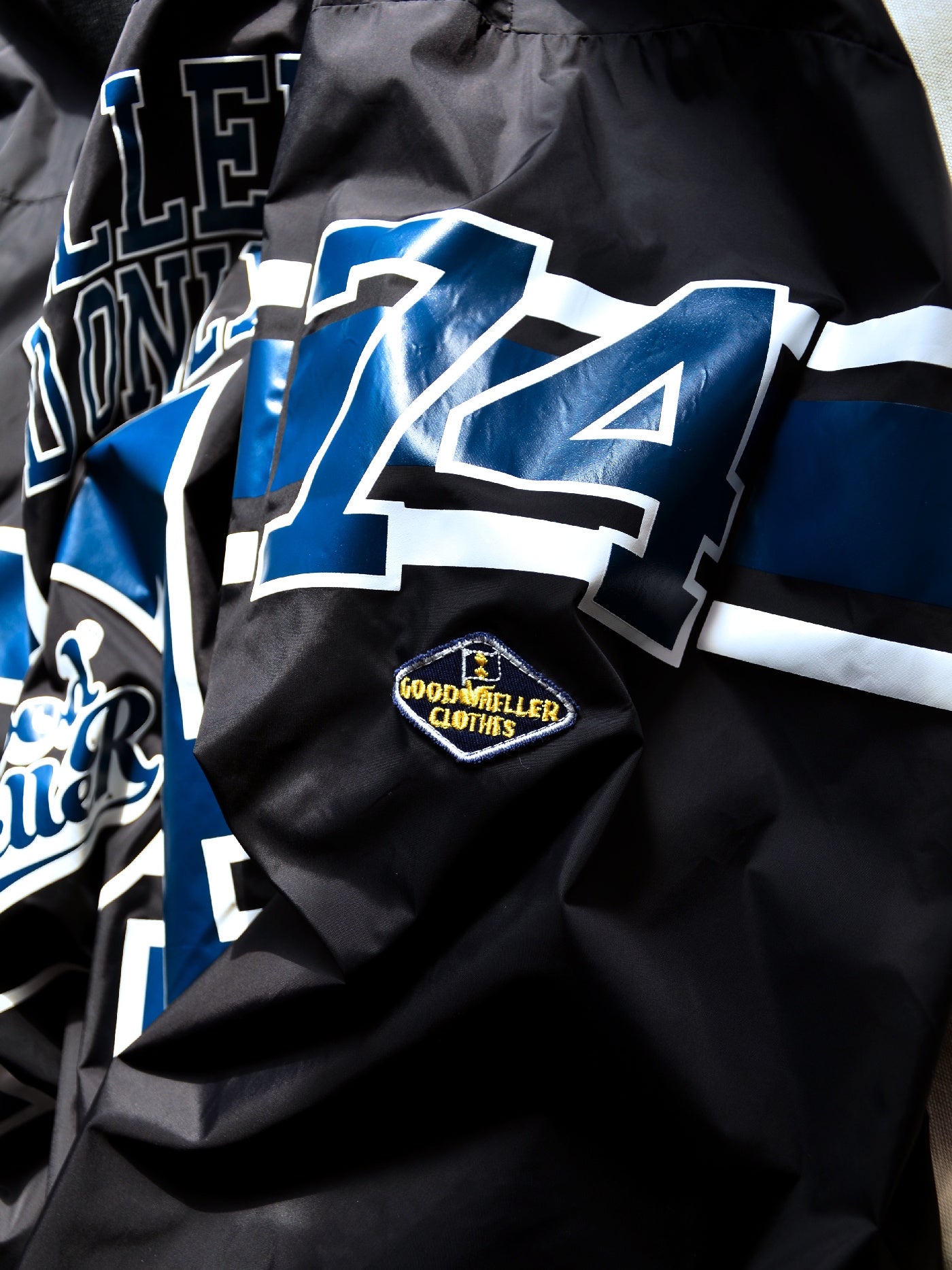 【1.24 (Sat) 12:00 Release】GOOD HELLER | NYLON FOOTBALL L/S T-SHIRT - Black