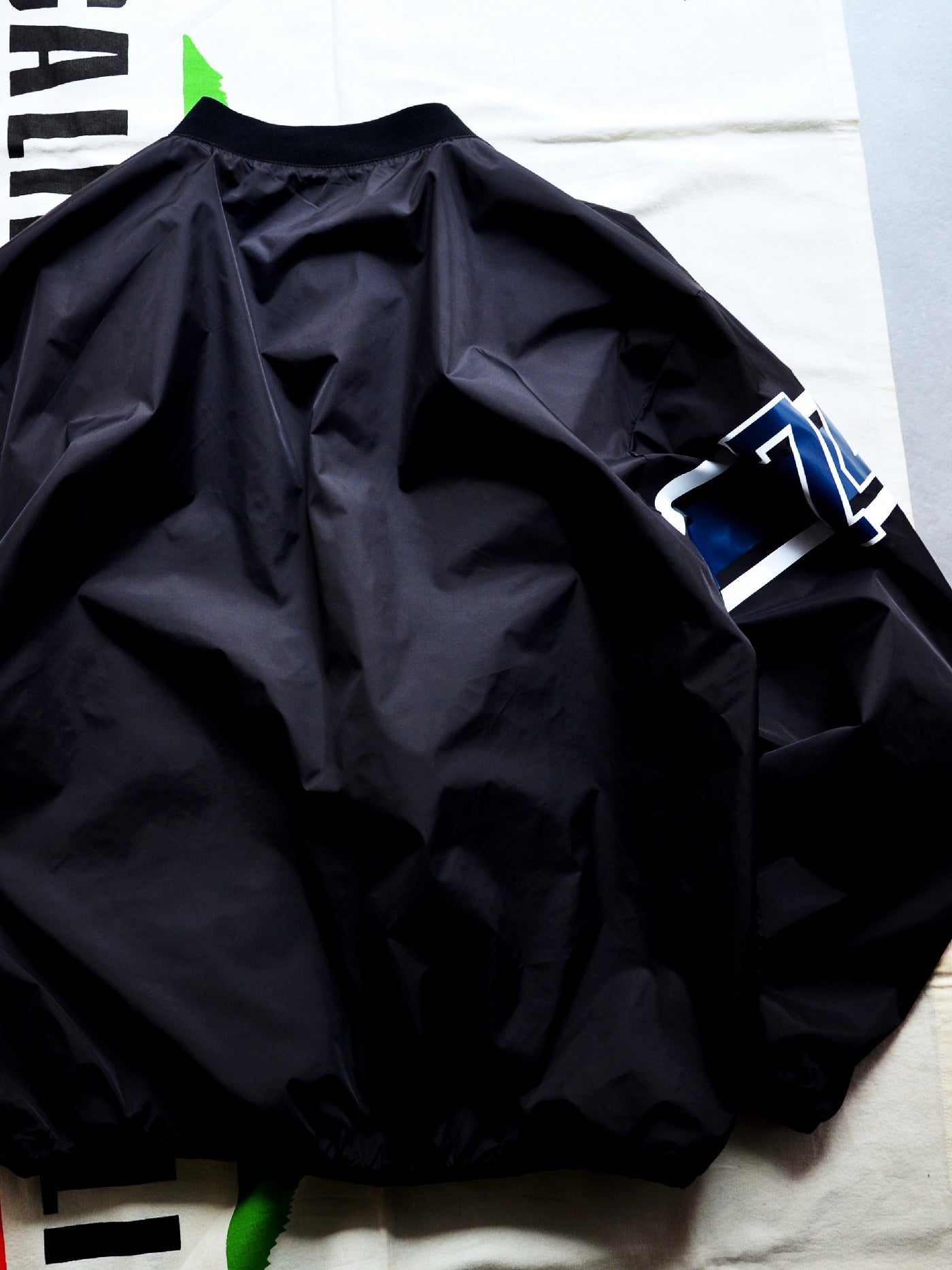 【1.24 (Sat) 12:00 Release】GOOD HELLER | NYLON FOOTBALL L/S T-SHIRT - Black