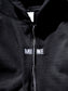 MINE USA | Embroidery Zip Up Hoodie - Black