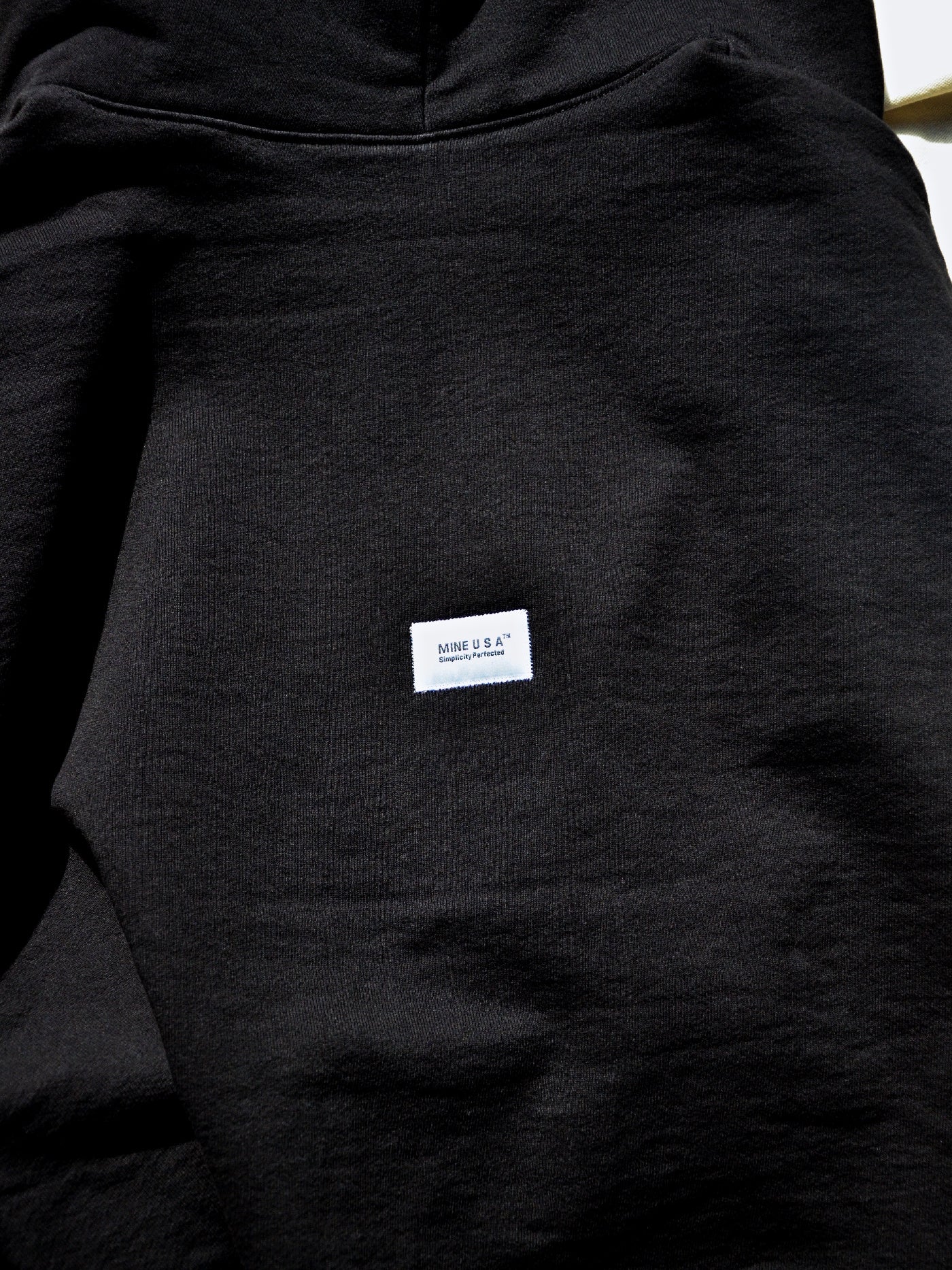 MINE USA | Embroidery Zip Up Hoodie - Black