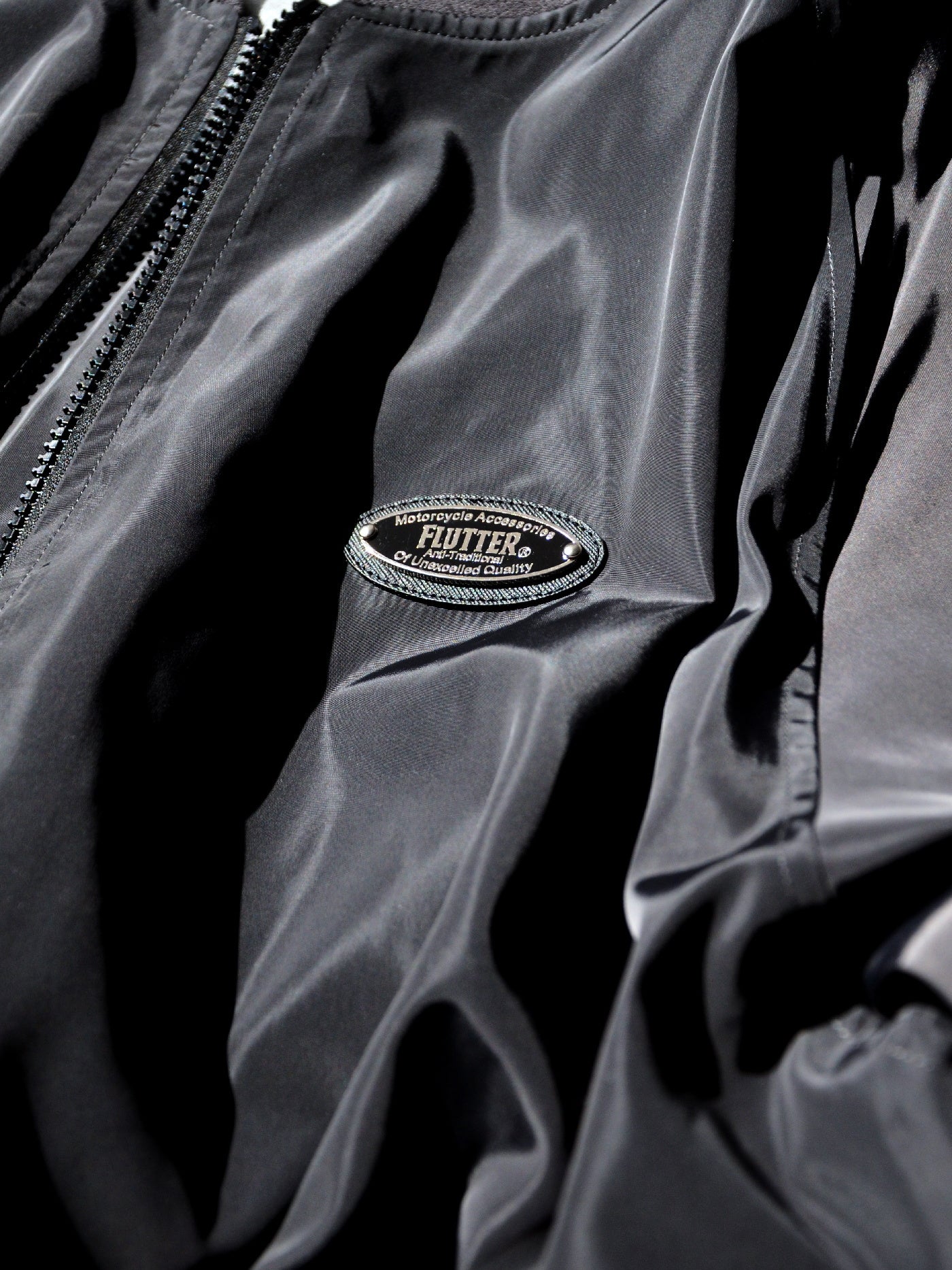 FLUTTER | OG Logo Bomber Jacket - Graphite Black