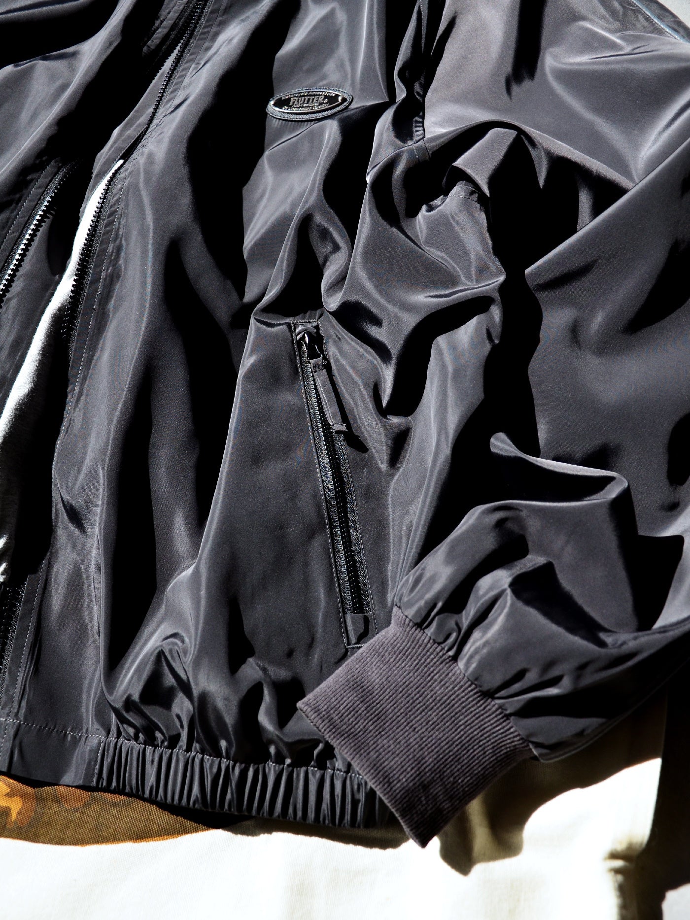 FLUTTER | OG Logo Bomber Jacket - Graphite Black