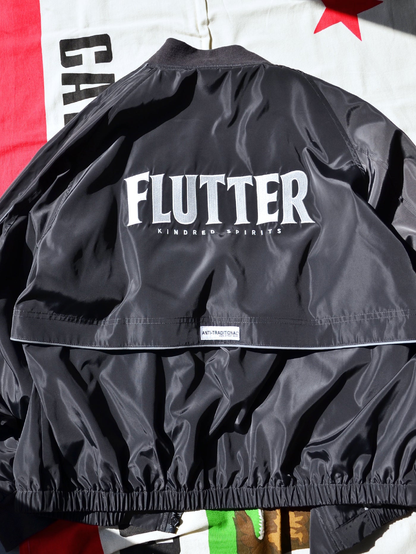 FLUTTER | OG Logo Bomber Jacket - Graphite Black