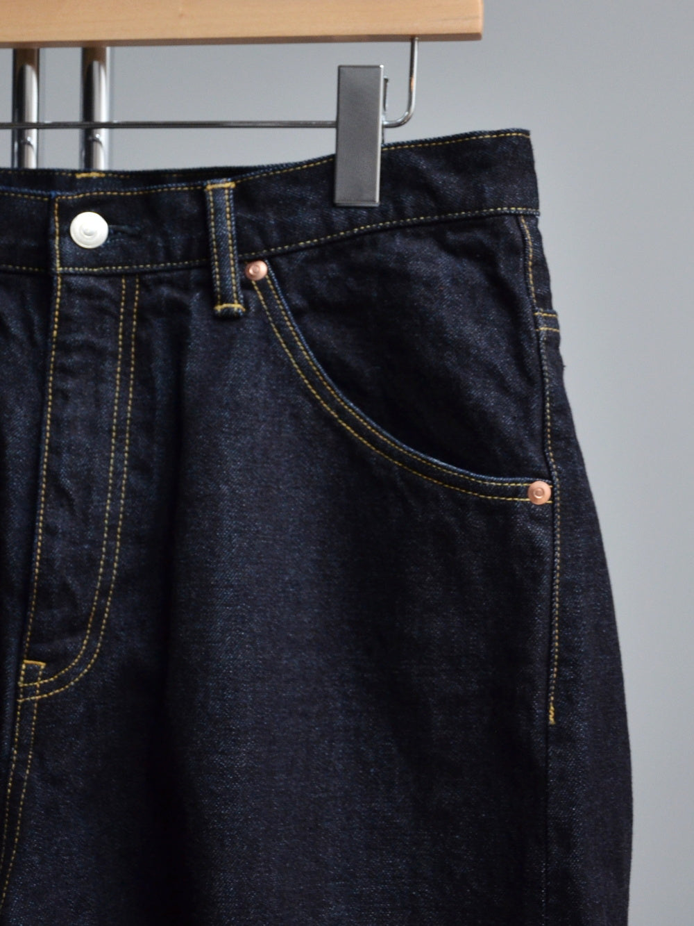 NEGATIVE DENIM | 5p wide jeans - Full Length - Indigo 1wash