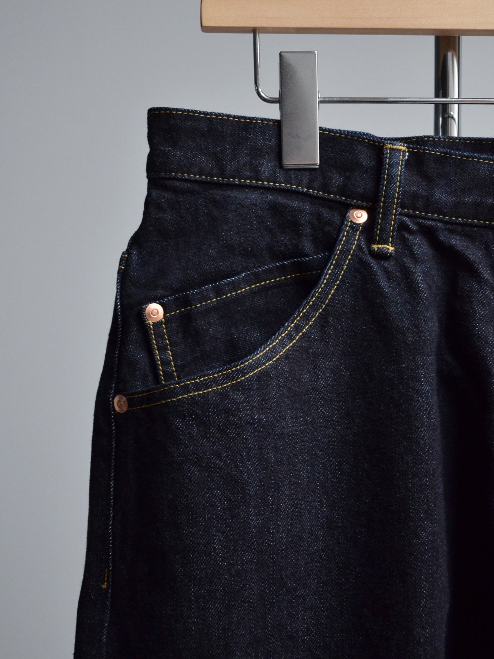 NEGATIVE DENIM | 5p wide jeans - Full Length - Indigo 1wash